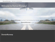 Tablet Screenshot of domainrunway.com